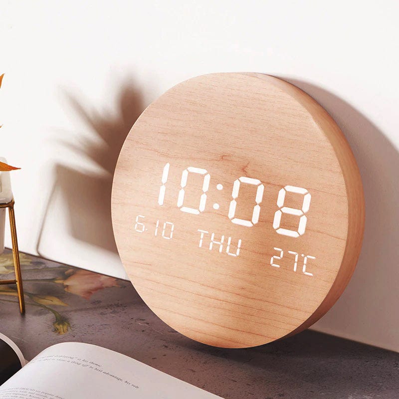 Emeja | Svenna Digitale Wandklok | Scandinavisch Minimalistisch Ontwerp