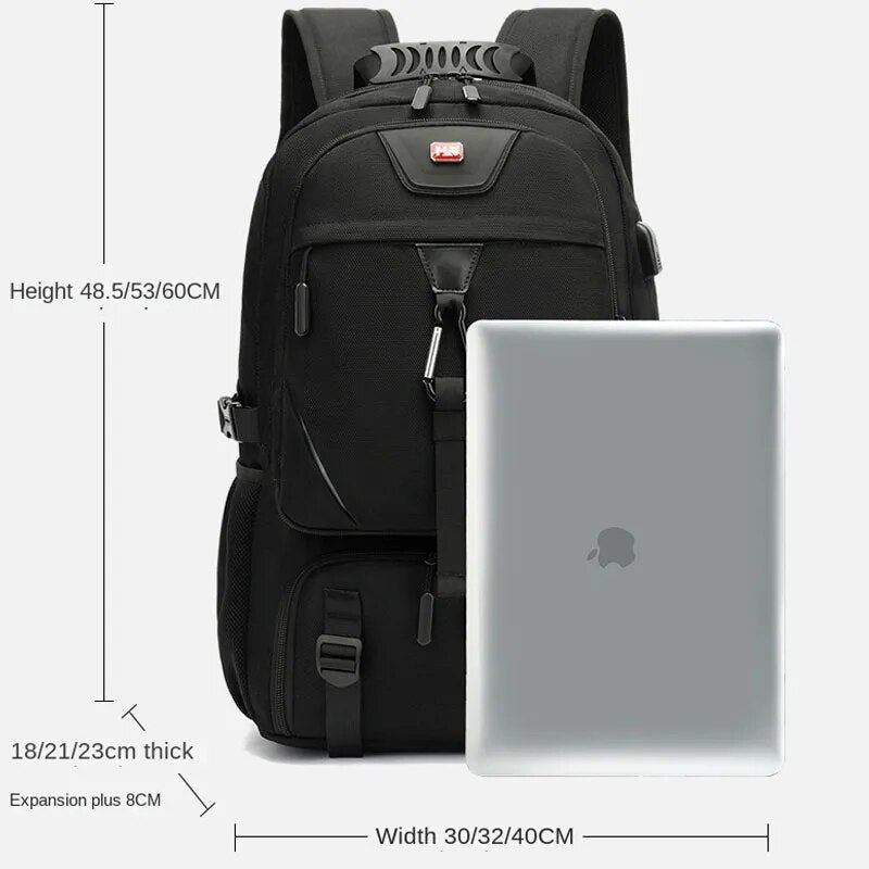 Emeja | Tech Trek Pro 50-80L – De ultieme rugzak met USB-opladen | Duurzaam en ruim