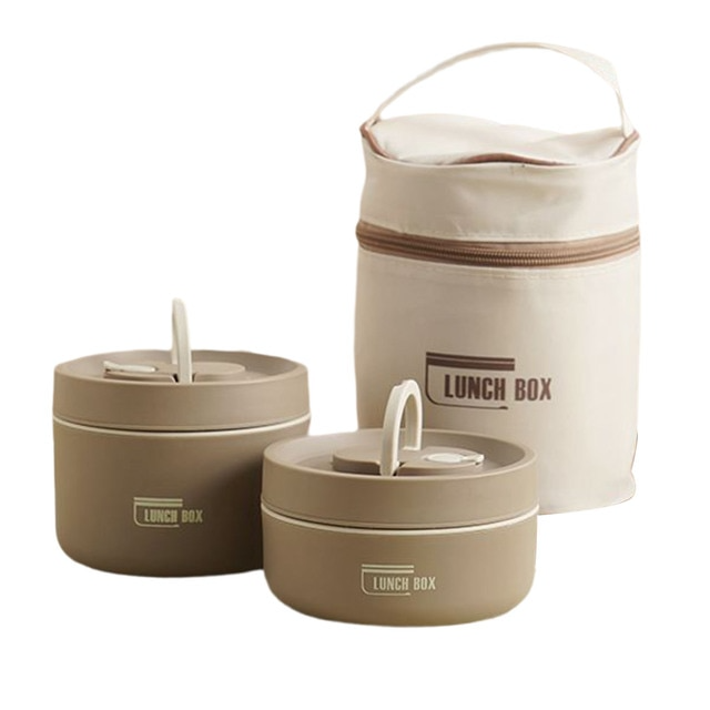 Emeja | ThermoBox Multi-Laags Geïsoleerde Lunchbox met GRATIS Draagtas