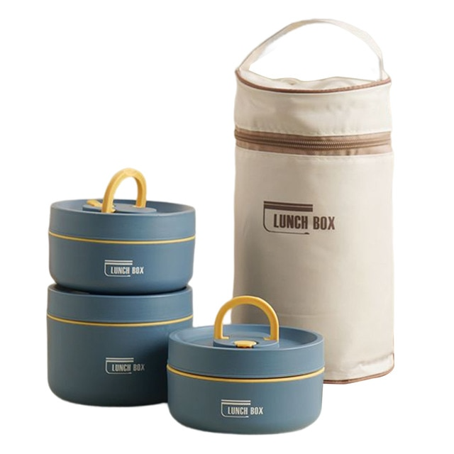 Emeja | ThermoBox Multi-Laags Geïsoleerde Lunchbox met GRATIS Draagtas