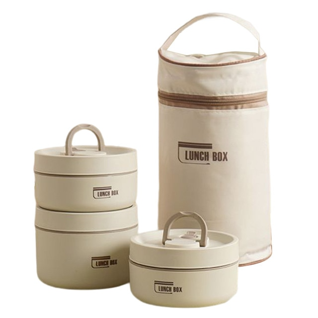 Emeja | ThermoBox Multi-Laags Geïsoleerde Lunchbox met GRATIS Draagtas