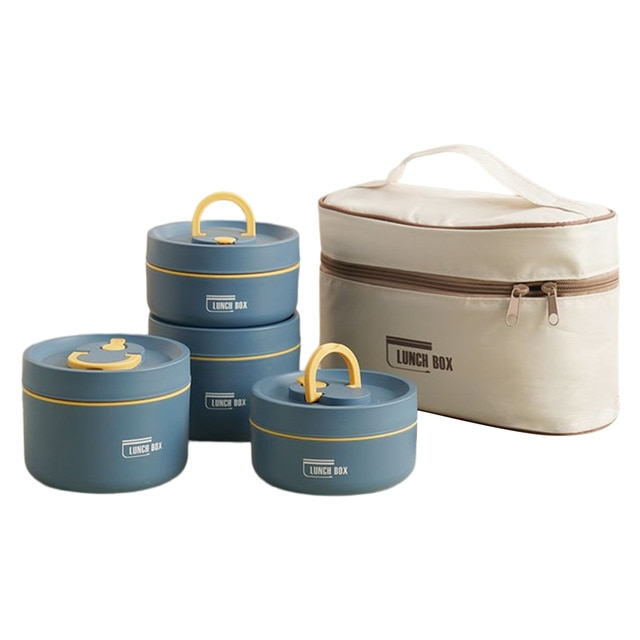 Emeja | ThermoBox Multi-Laags Geïsoleerde Lunchbox met GRATIS Draagtas