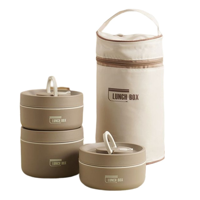 Emeja | ThermoBox Multi-Laags Geïsoleerde Lunchbox met GRATIS Draagtas