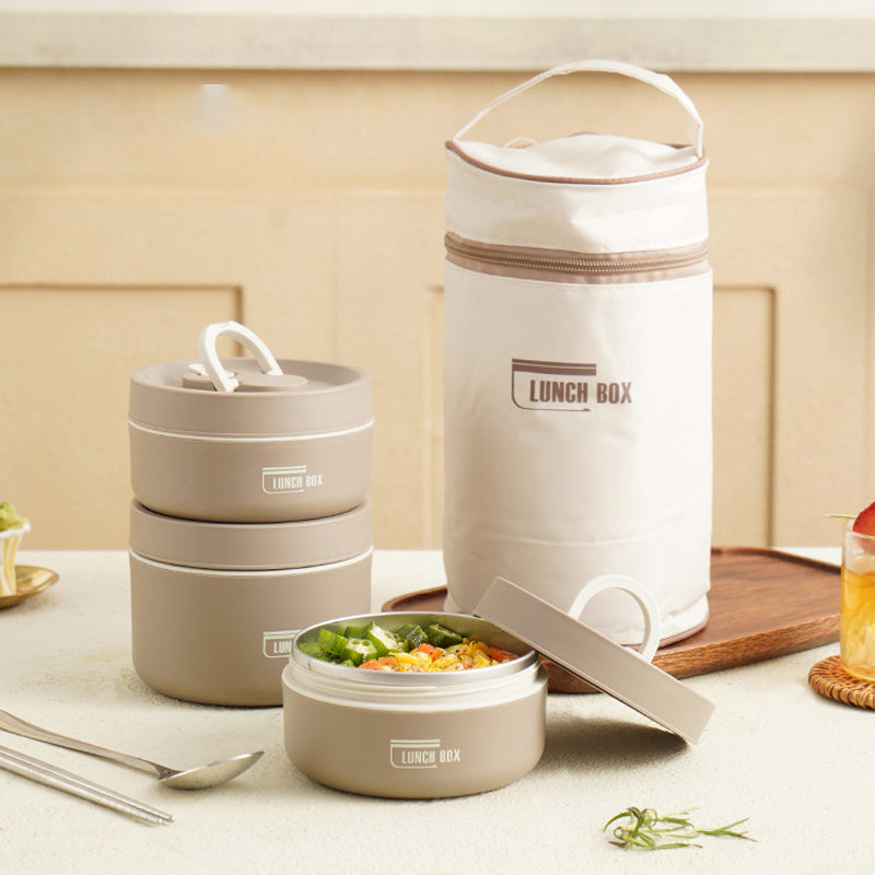 Emeja | ThermoBox Multi-Laags Geïsoleerde Lunchbox met GRATIS Draagtas