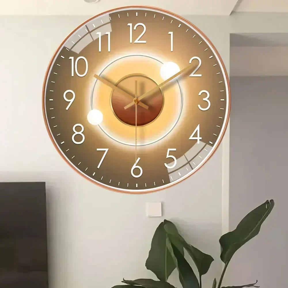 Emeja | Tijdloze Fluister™ | Stille Klassieke Wandklok | Geluidsvrij Ontwerp voor Slaapkamer & Kantoor Decor