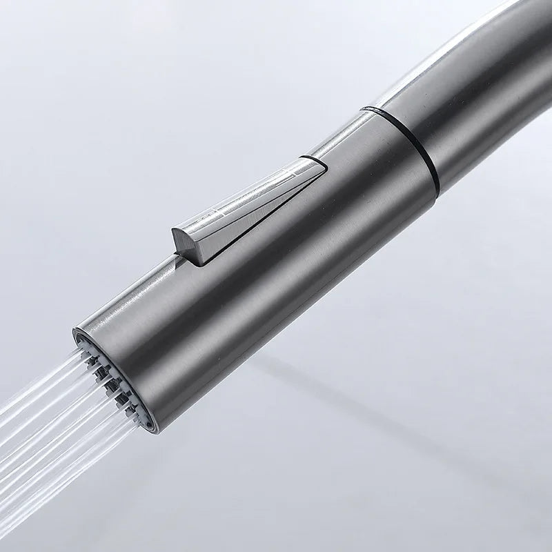 Emeja | TouchTech Uittrekbare Keukenkraan – Sensor Touchless Mengkraan met Flexibele Slang | Moderne Messing Kraan