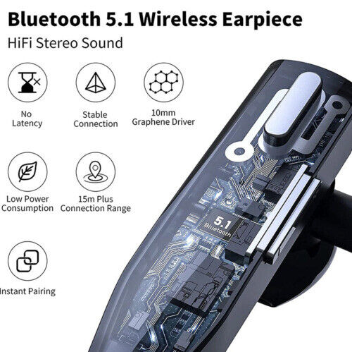 Emeja | Trucker Dual Mic Draadloze Bluetooth 5.1 Noise Cancelling Headset/Oordopjes