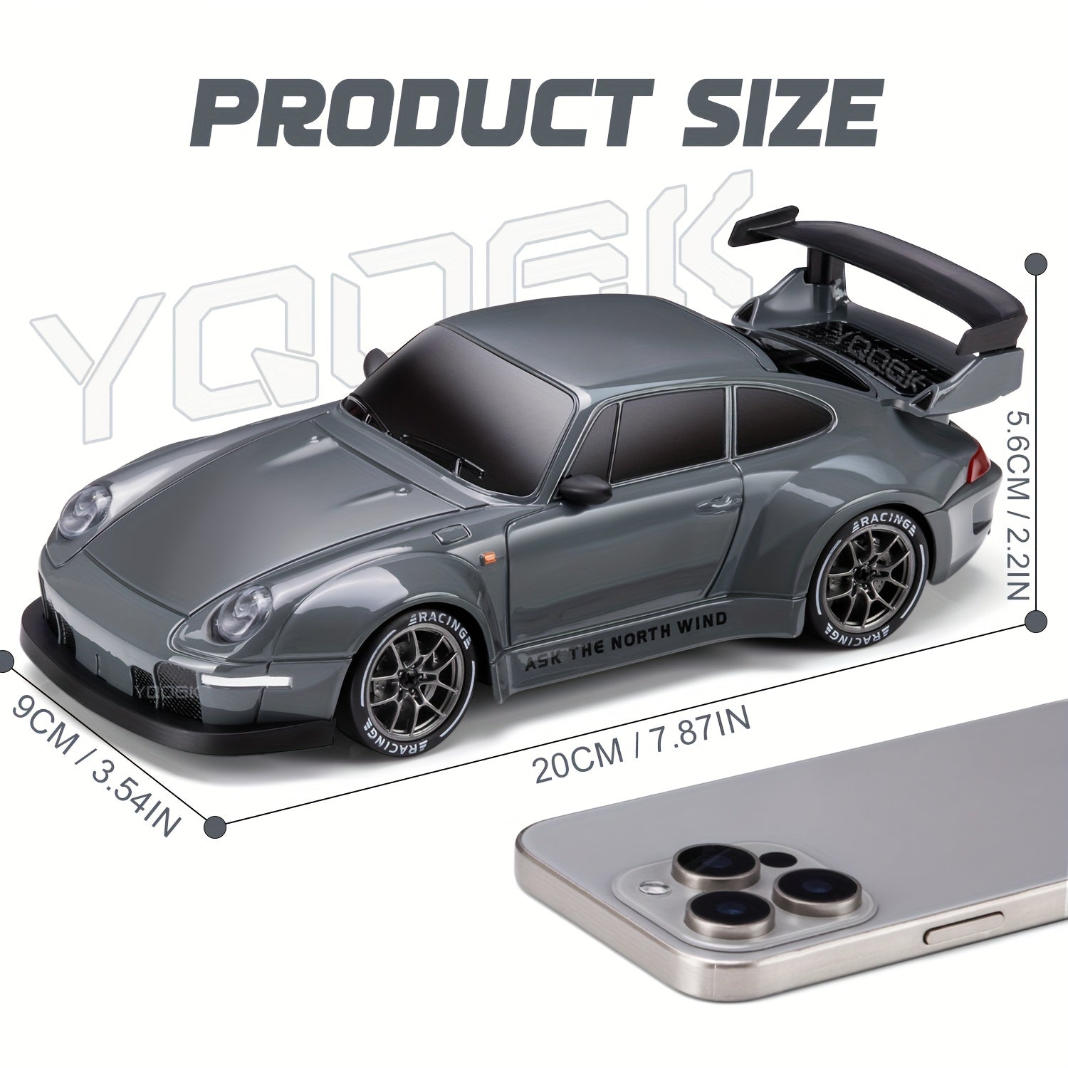 Emeja | Ultieme 1:24 RC Drift Auto met LED Wielen – Oplaadbaar 4WD Race Speelgoed