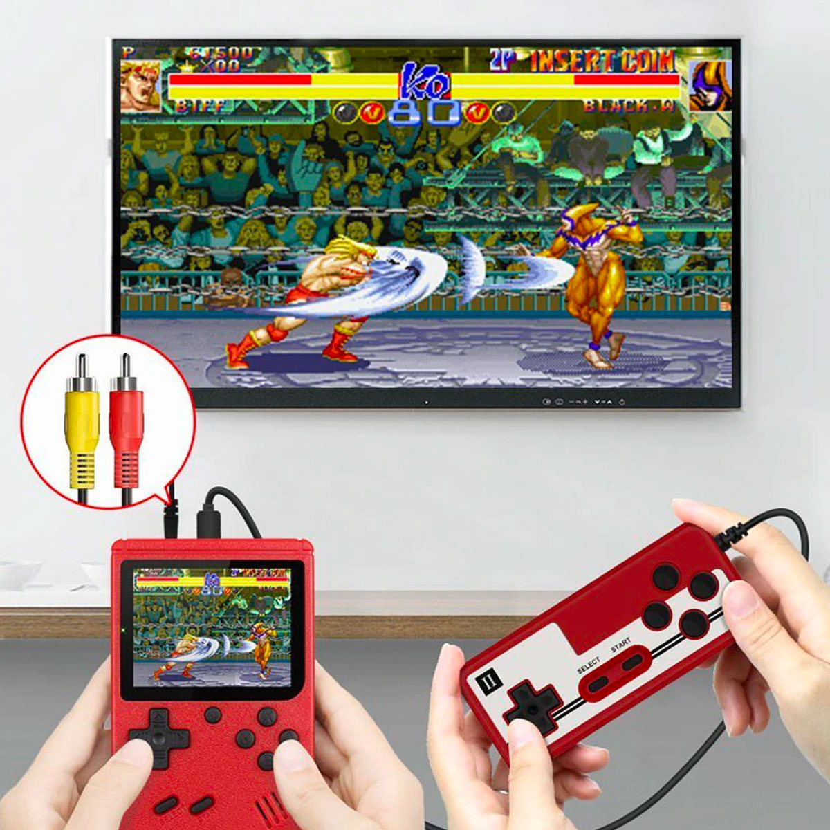 Emeja | Ultieme 400-in-1 Retro Gaming Console – Classic Draagbare Handheld Game Speler met TV-uitgang