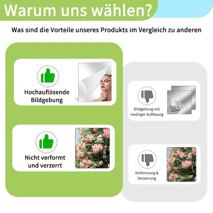 Emeja | Ultra-flexibele Spiegel - veilig en onbreekbaar
