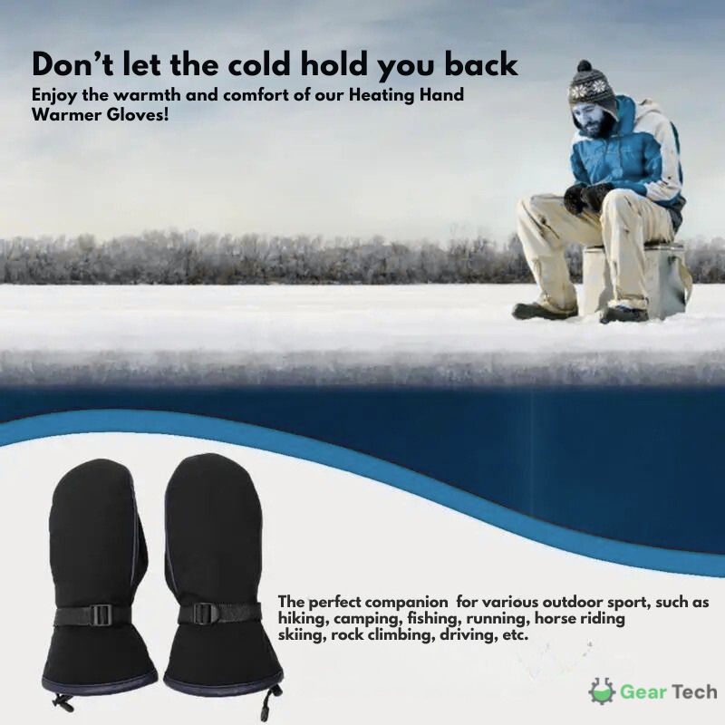 Emeja | USB Elektrische Verwarmde Handschoenen | Plug-and-Play, Dubbelzijdige Verwarming, Waterdicht Ontwerp, Geschikt voor Skiën, Wandelen en Dagelijkse Winterbescherming