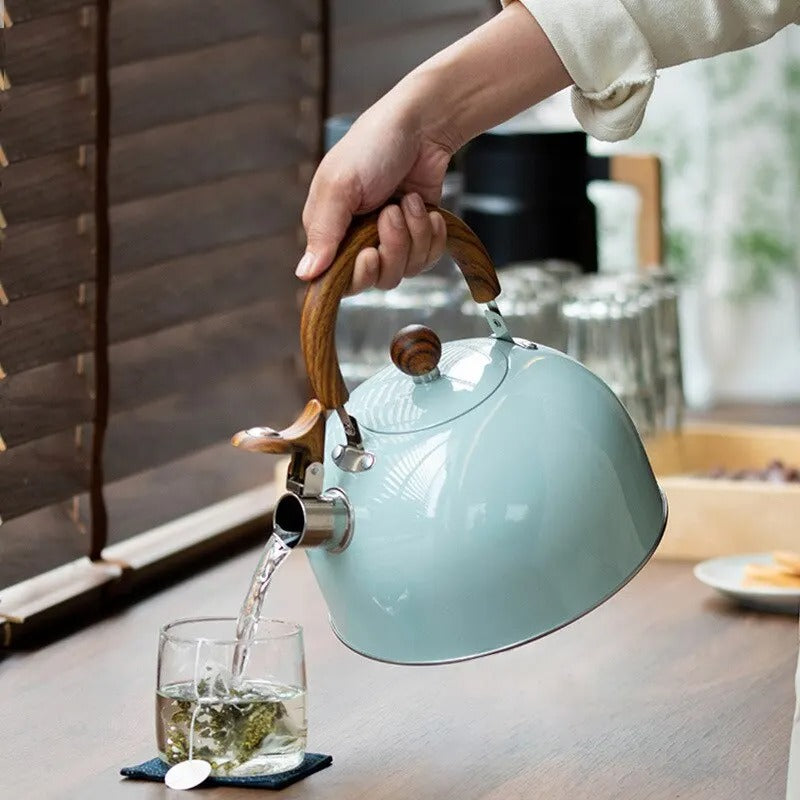 Emeja | Verstelbare RVS Waterkoker | Met Fluitje | 2.5L/3L