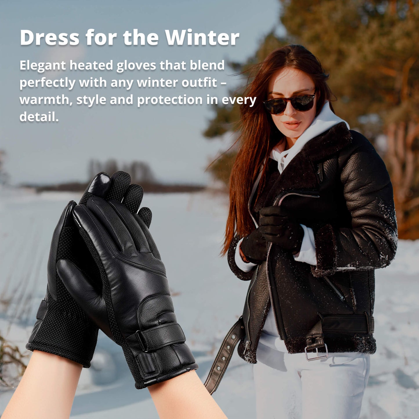 Emeja | Verwarmde Handschoenen voor Vrouwen VK – Dames Thermische Waterdichte Winterhandschoenen met Touchscreen & USB Oplaadbaar Warm Ontwerp