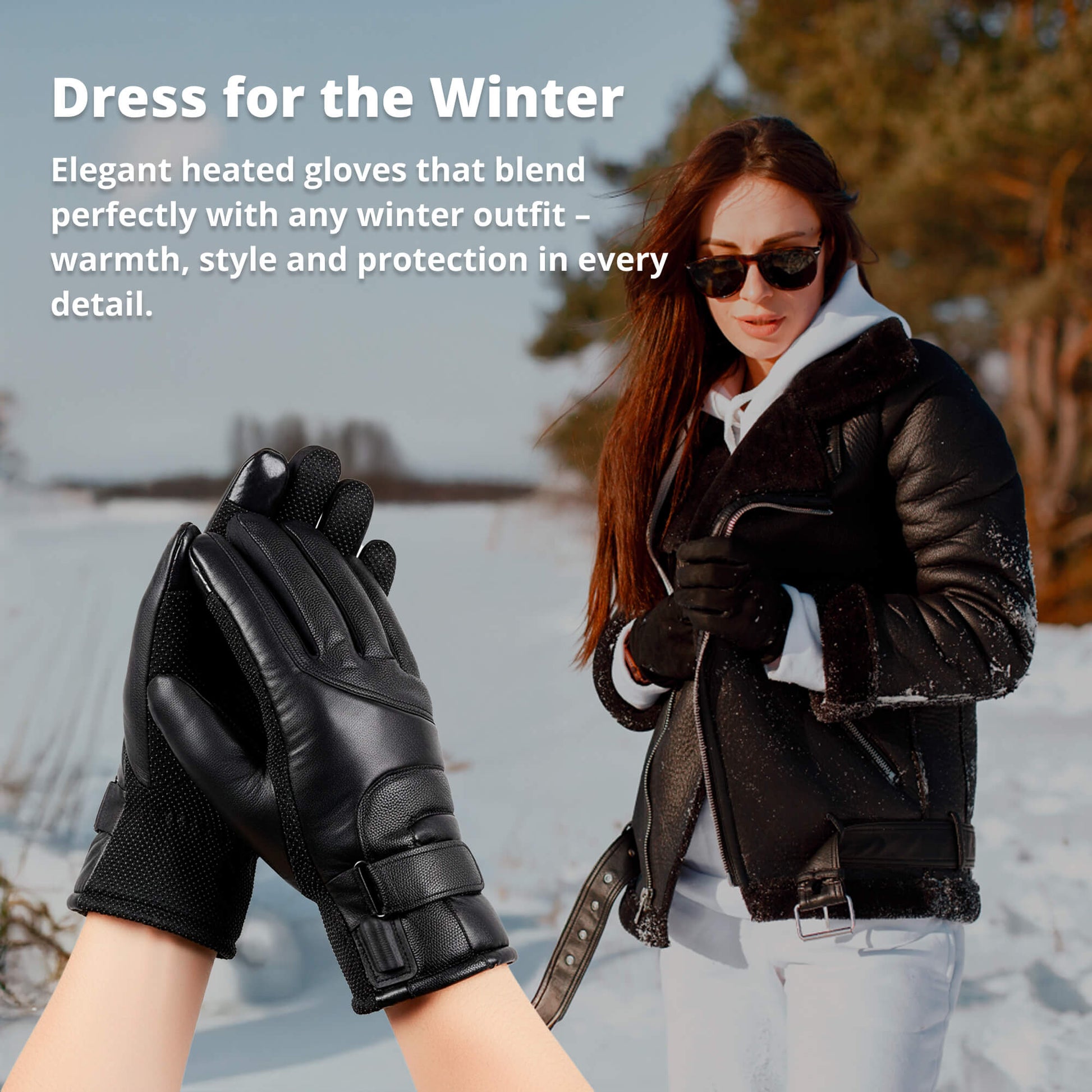 Emeja | Verwarmde Handschoenen voor Vrouwen VK – Dames Thermische Waterdichte Winterhandschoenen met Touchscreen & USB Oplaadbaar Warm Ontwerp