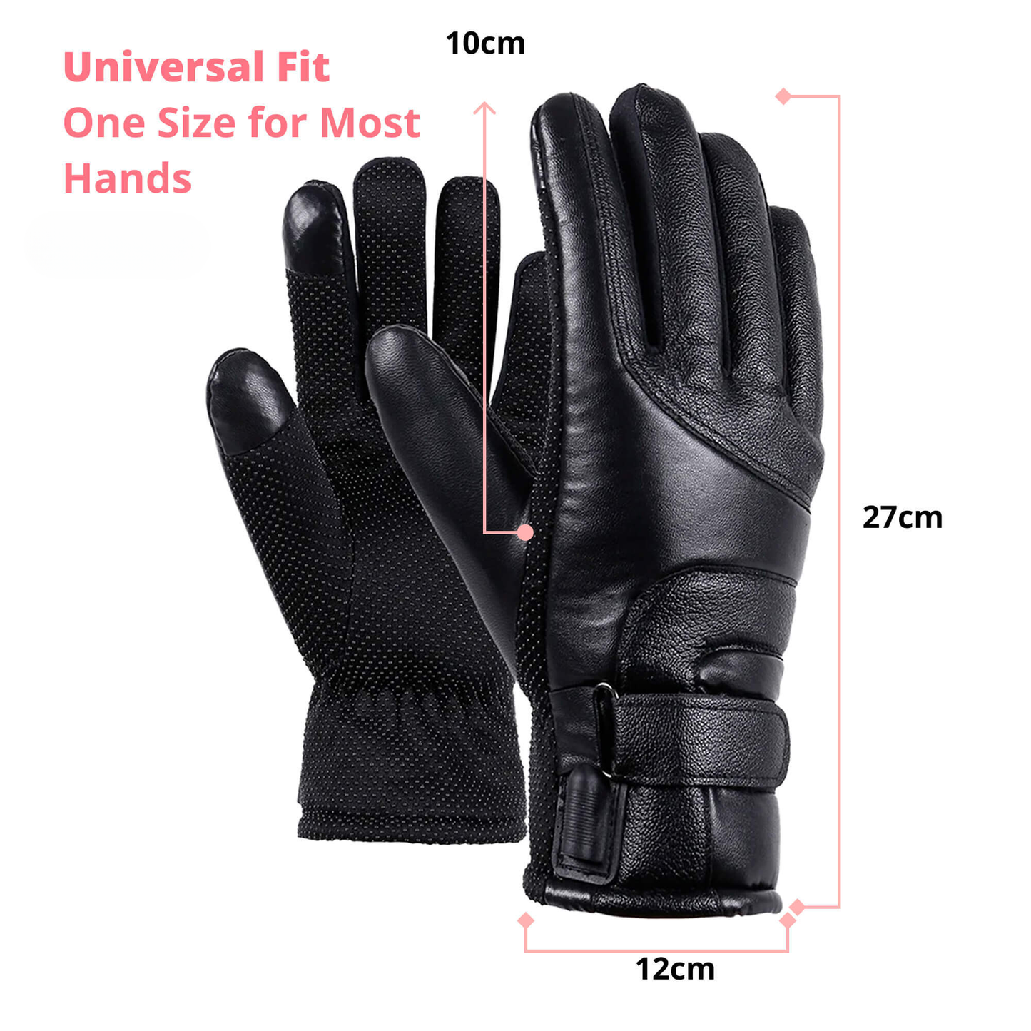 Emeja | Verwarmde Handschoenen voor Vrouwen VK – Dames Thermische Waterdichte Winterhandschoenen met Touchscreen & USB Oplaadbaar Warm Ontwerp