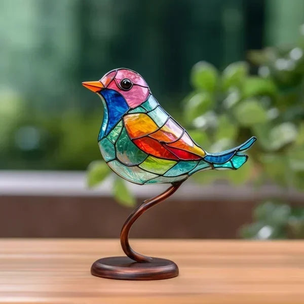 Emeja | VitraGlow Handgemaakte Gekleurde Tafeldecoratie | Artistiek Luxe Ornament