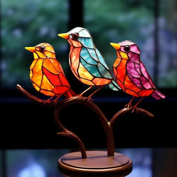 Emeja | VitraGlow Handgemaakte Gekleurde Tafeldecoratie | Artistiek Luxe Ornament