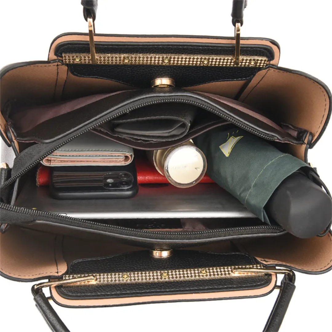 Emeja | Vivian Luxe Schoudertas – Elegante PU Leren Handtas met Crossbody Strap