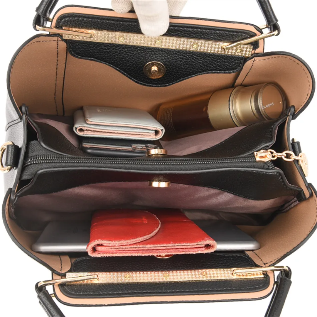 Emeja | Vivian Luxe Schoudertas – Elegante PU Leren Handtas met Crossbody Strap