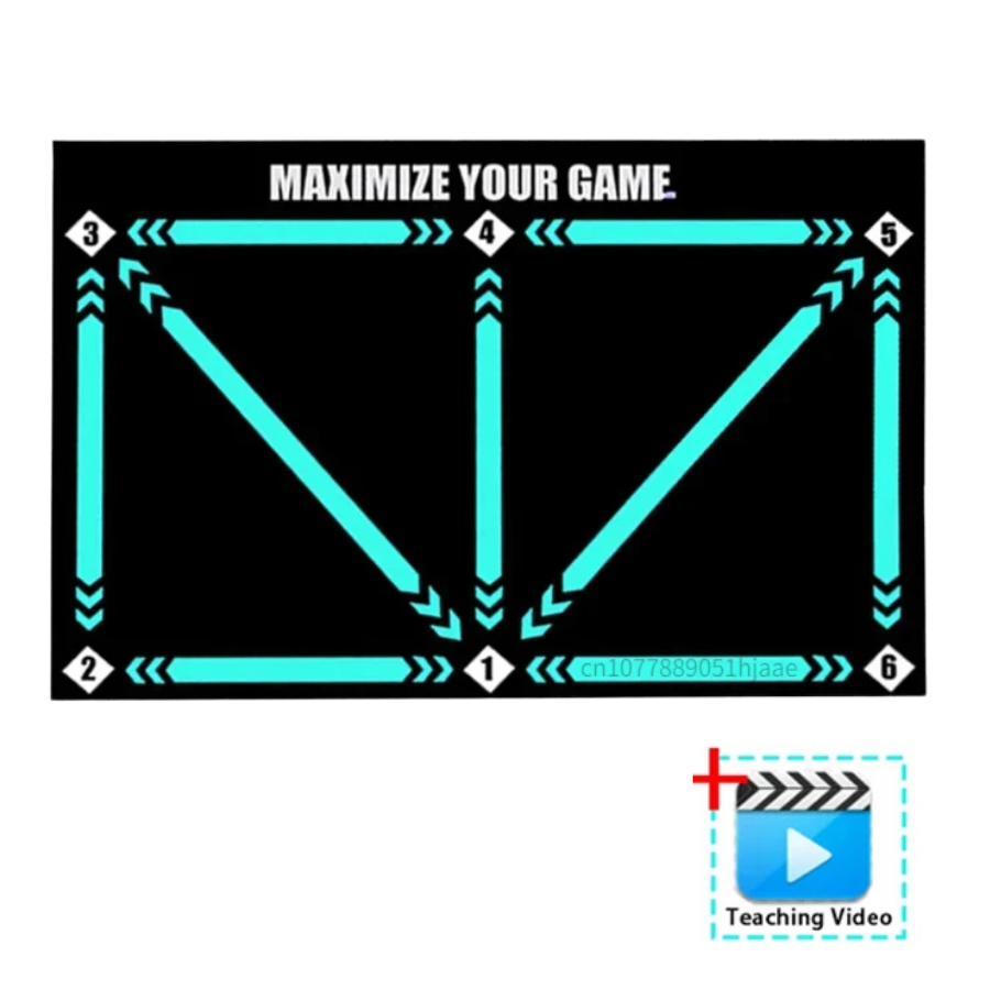 Emeja | Voetbal Pro Trainingsmat | Antislip, 2x2m Ruimte voor Vaardigheidsverbetering en Thuistraining