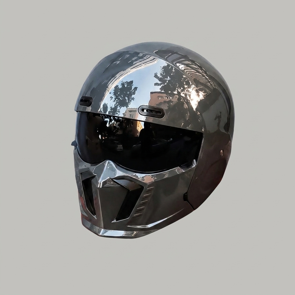 Emeja | Volledige Gezichts Motorhelm met Geïntegreerde Masker
