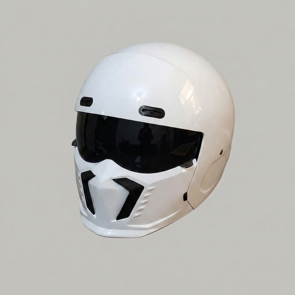 Emeja | Volledige Gezichts Motorhelm met Geïntegreerde Masker
