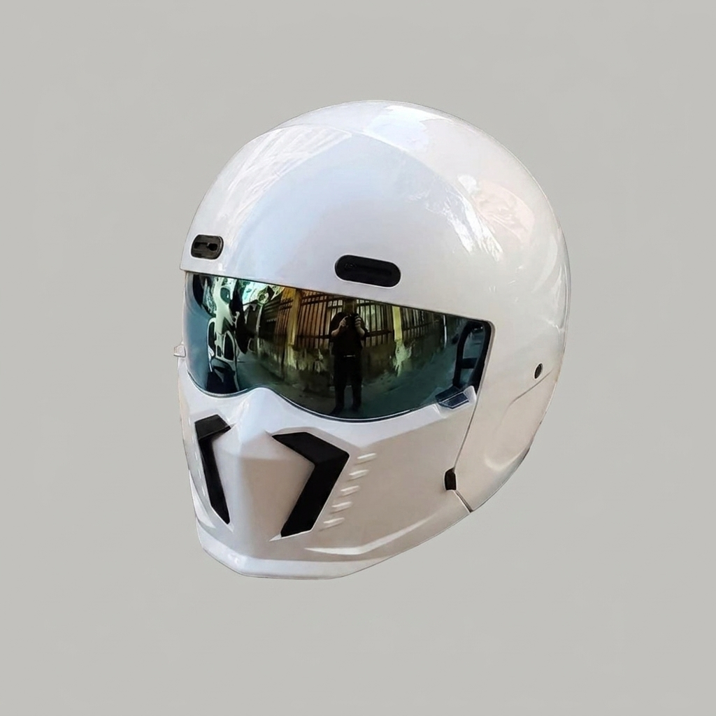 Emeja | Volledige Gezichts Motorhelm met Geïntegreerde Masker