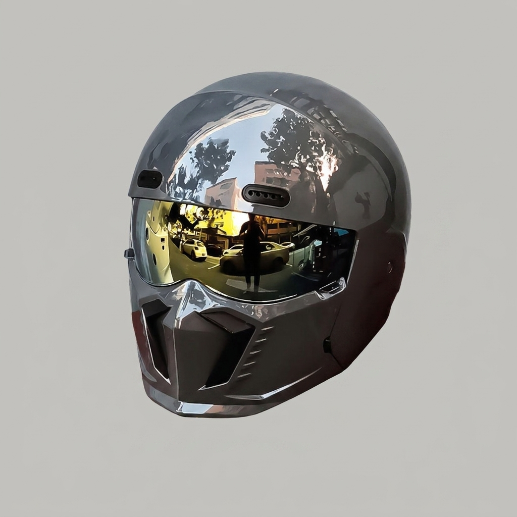 Emeja | Volledige Gezichts Motorhelm met Geïntegreerde Masker