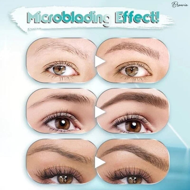 Emeja | Waterdichte 3D Microblading Oogbrowpotlood met 4 Vorkpunten