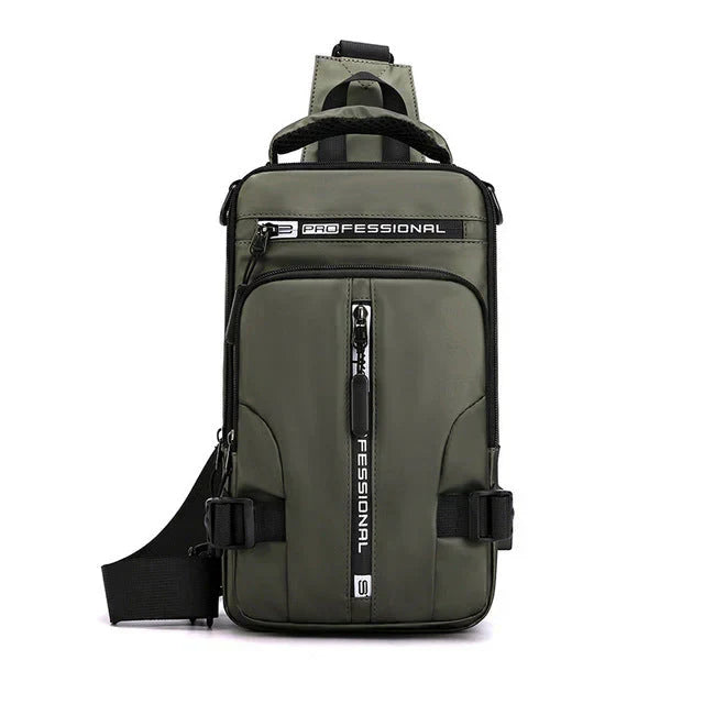 Emeja | Waterdichte Crossbody Sling Bag voor Mannen met USB-poort