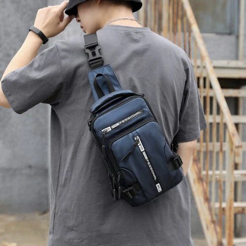Emeja | Waterdichte Crossbody Sling Bag voor Mannen met USB-poort