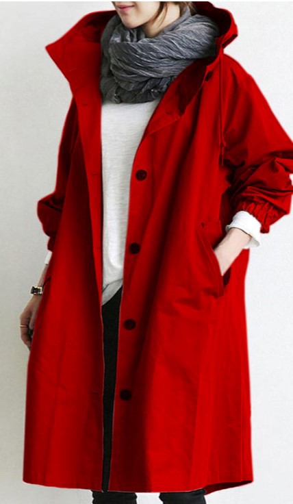 Emeja | Waterdichte en Winddichte Trenchcoat voor Dames met Kap