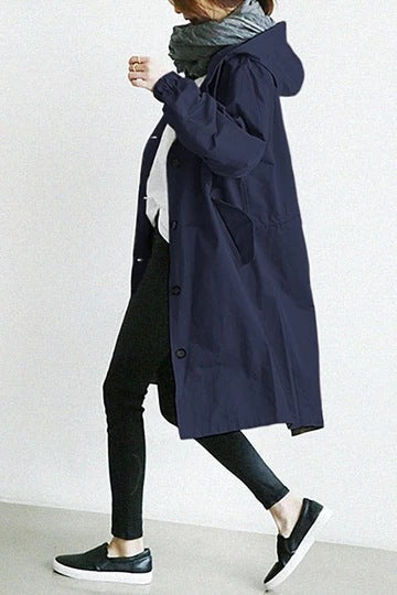 Emeja | Waterdichte en Winddichte Trenchcoat voor Dames met Kap