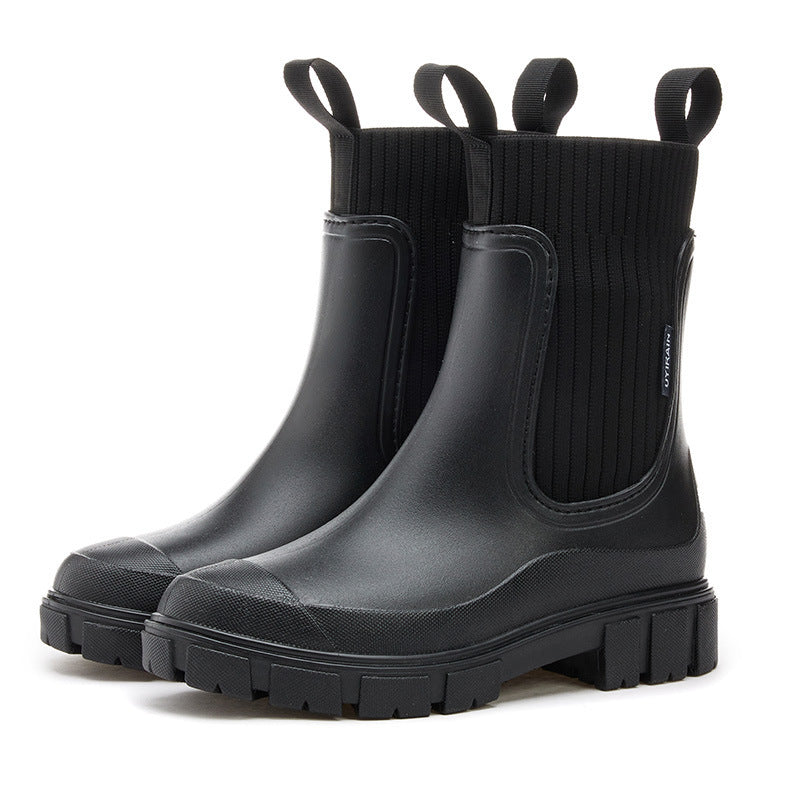 Emeja | Waterdichte Rubberlaarzen voor Vrouwen | Hoogteverhogende Platform & Slipvaste PVC