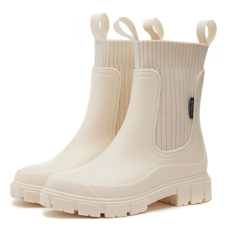 Emeja | Waterdichte Rubberlaarzen voor Vrouwen | Hoogteverhogende Platform & Slipvaste PVC