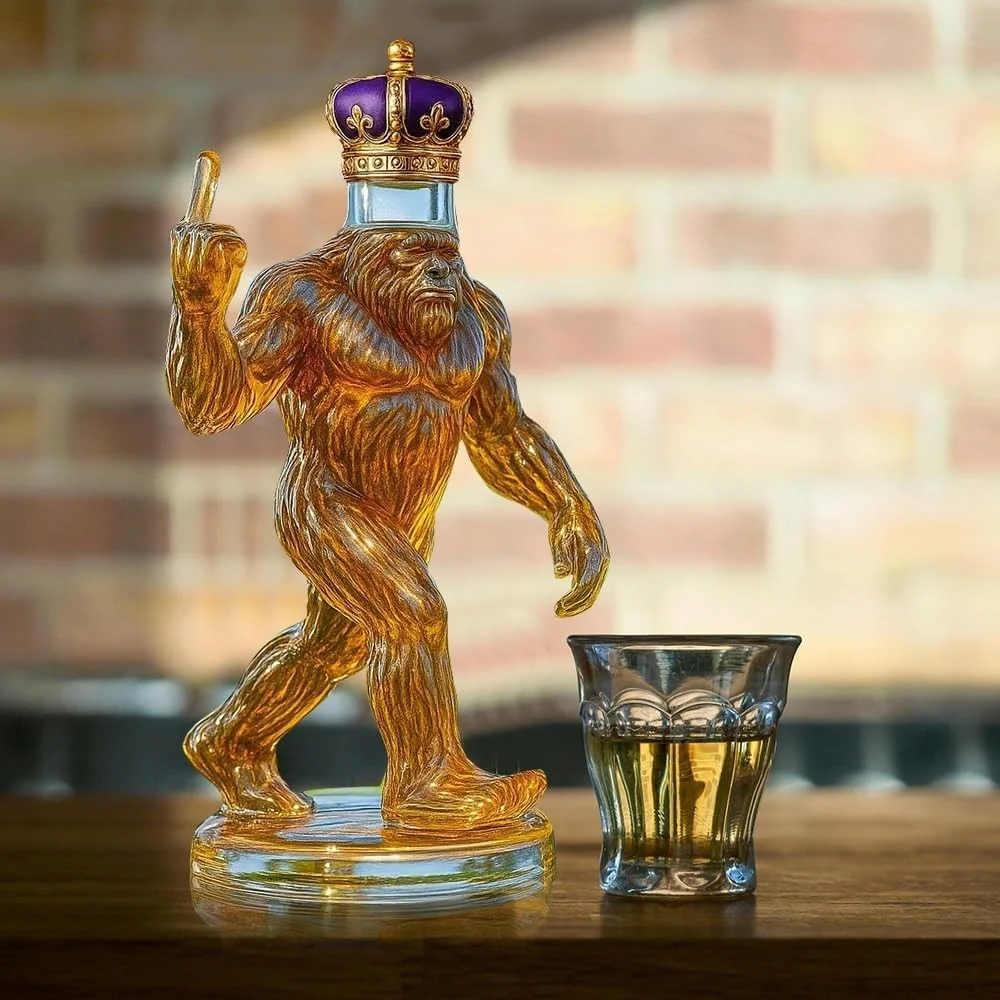 Emeja | Whiskey Decanteur Grappige Bigfoot Glazen Fles