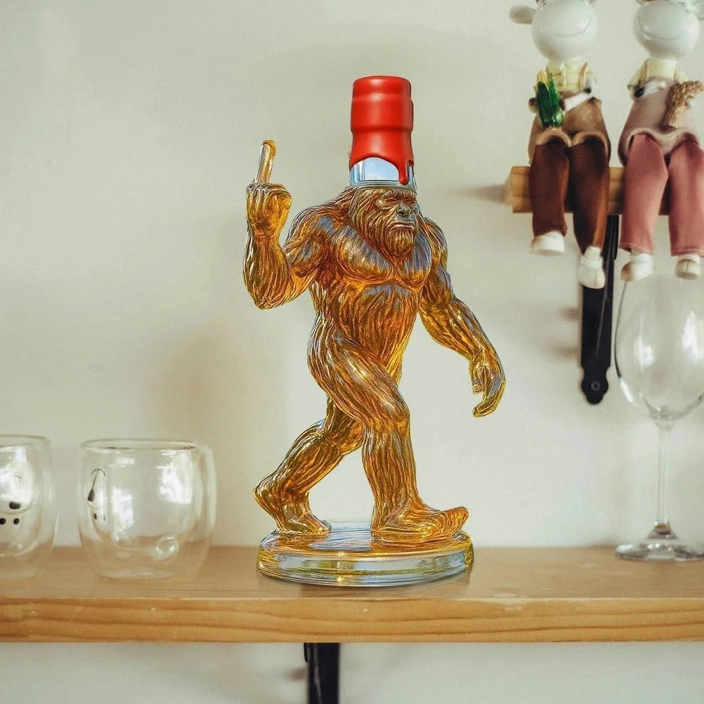 Emeja | Whiskey Decanteur Grappige Bigfoot Glazen Fles
