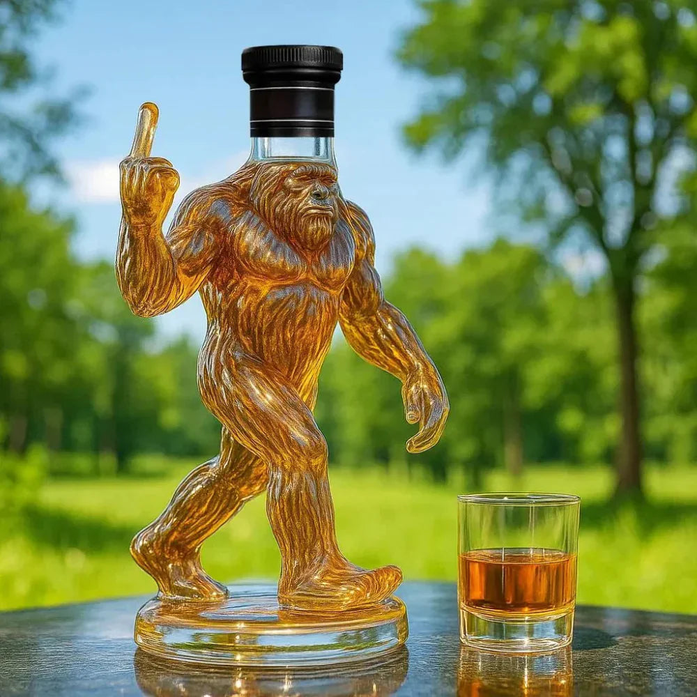 Emeja | Whiskey Decanteur Grappige Bigfoot Glazen Fles