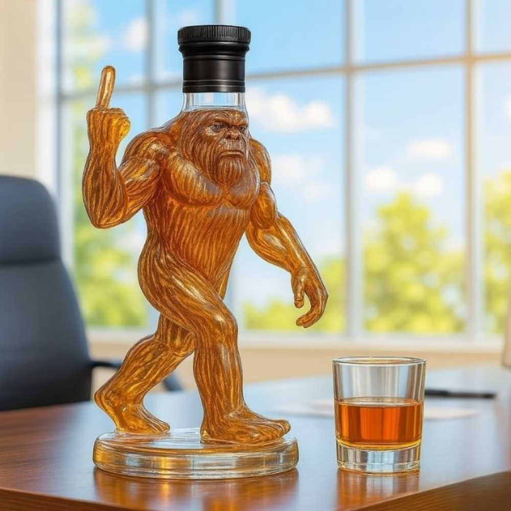 Emeja | Whiskey Decanteur Grappige Bigfoot Glazen Fles