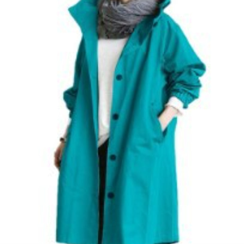 Emeja | Winddichte Dames Trenchcoat met Kap