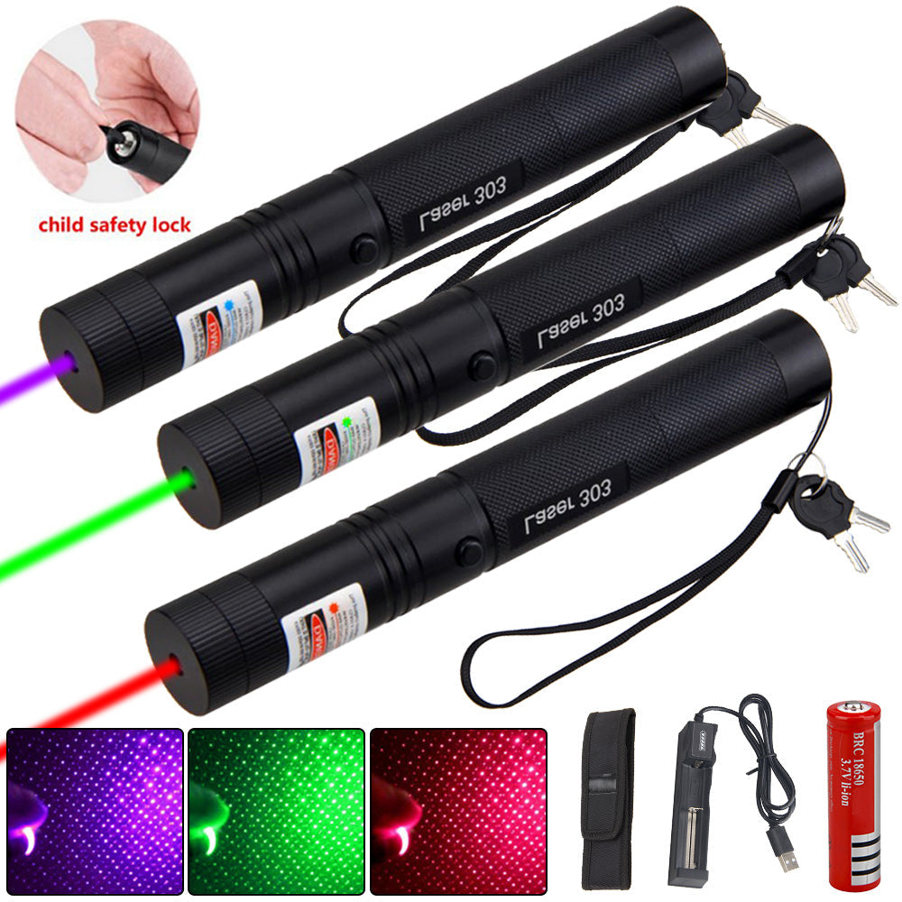 Emeja | Zelara-Power Laserpointer 303 - Oplaadbare Zichtbare USB Laserpointer met Hoge Vermogen