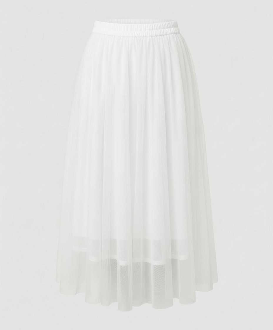 Enkellange Rok met Hoge Taille