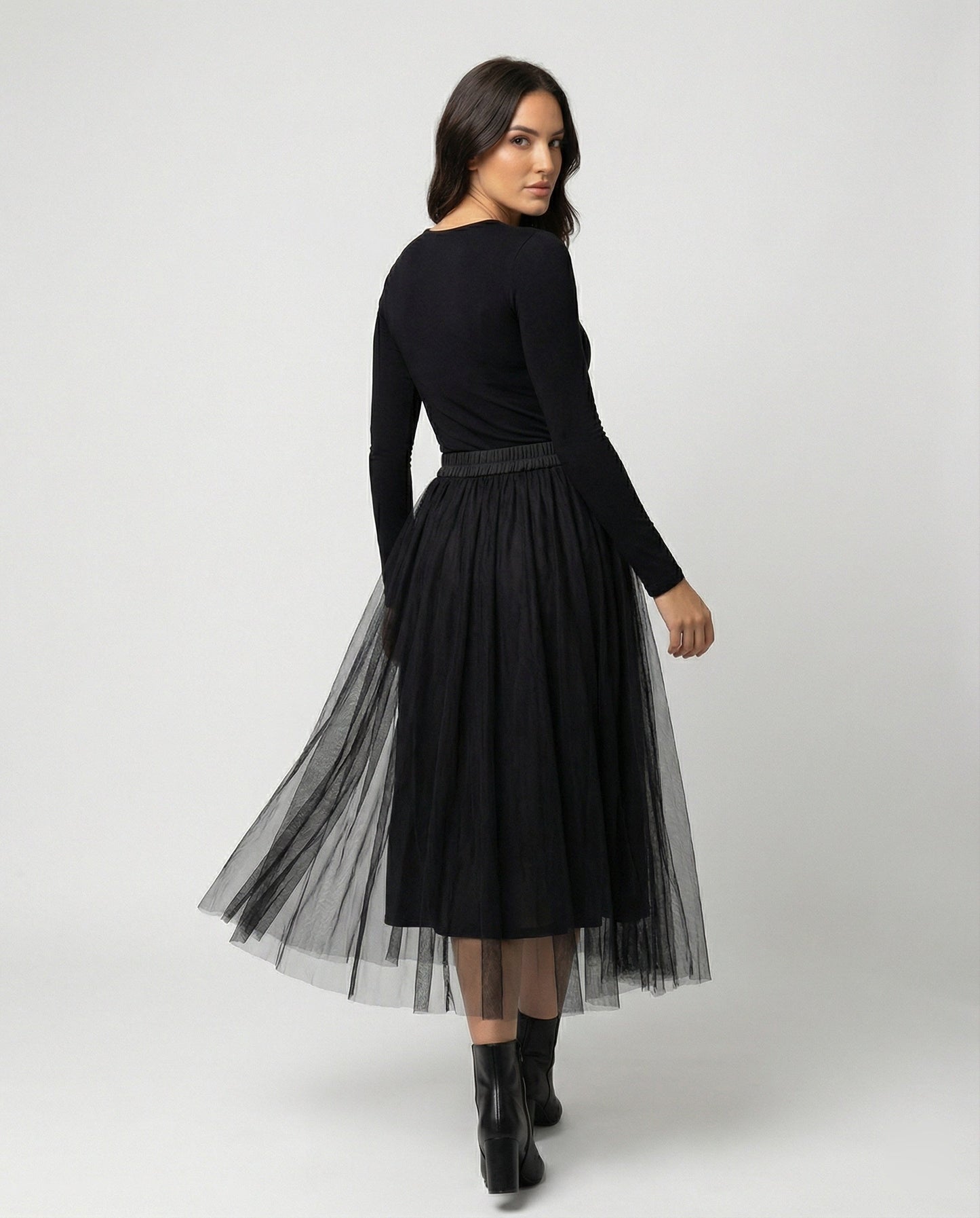 Enkellange Rok met Hoge Taille