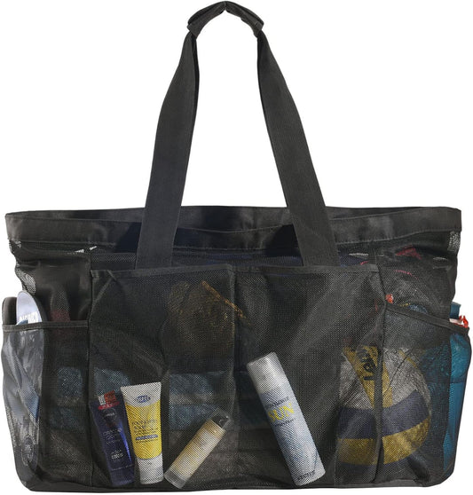 Extra-Grote Mesh Strandtas met Rits – Zandbestendige Draagtas