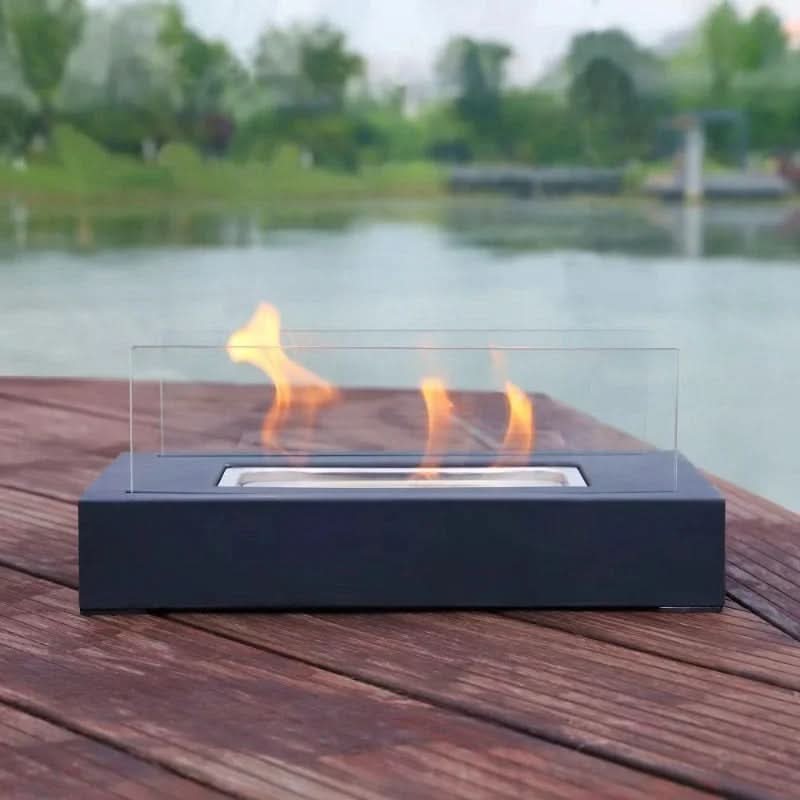 FLAMEGLOW – Draagbare Bio-ethanol Tafelhaard voor Stijlvolle Vlam Ambiance