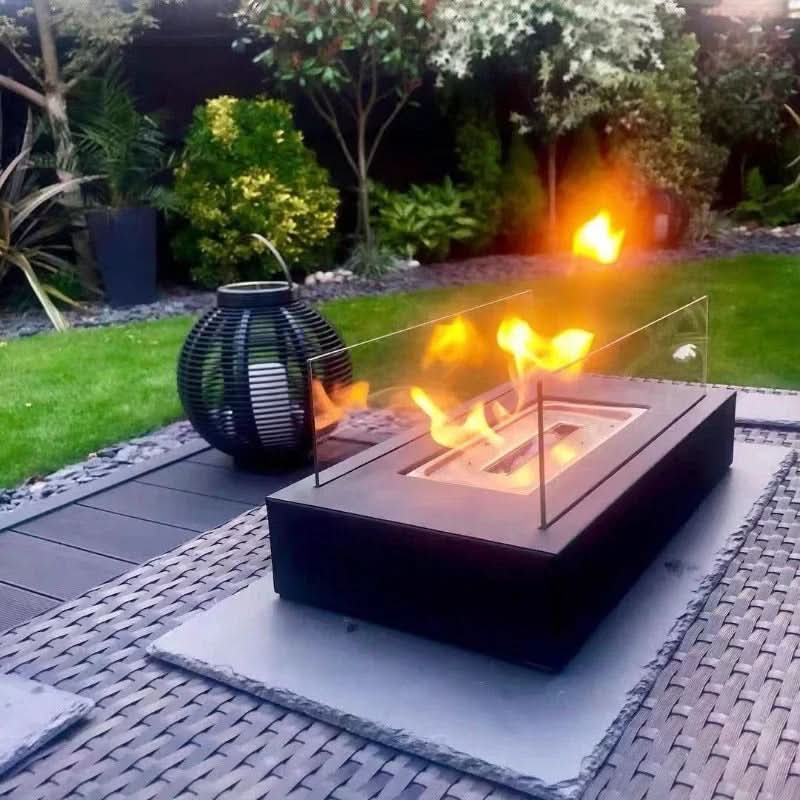 FLAMEGLOW – Draagbare Bio-ethanol Tafelhaard voor Stijlvolle Vlam Ambiance