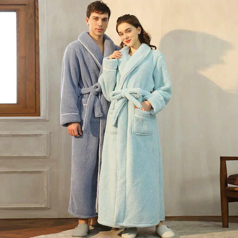 FleeceComfort - Winterbadjas in Flanel