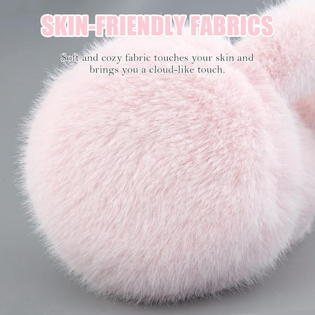 Fluffy Vouwbare Nepbont Winter Oorwarmers - FauxSnugs