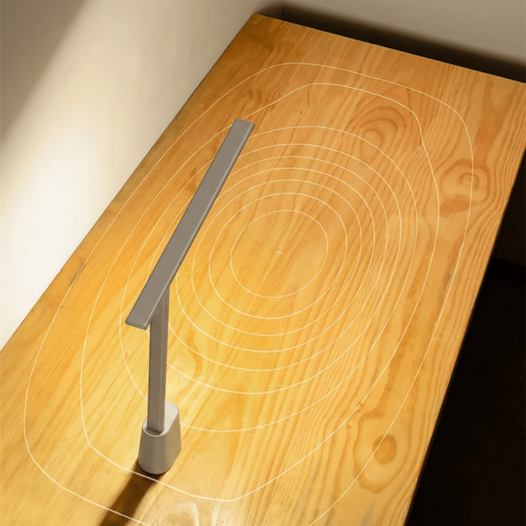 FOLDLITE – Intelligente, opvouwbare LED bureaulamp met batterij en dimfunctie