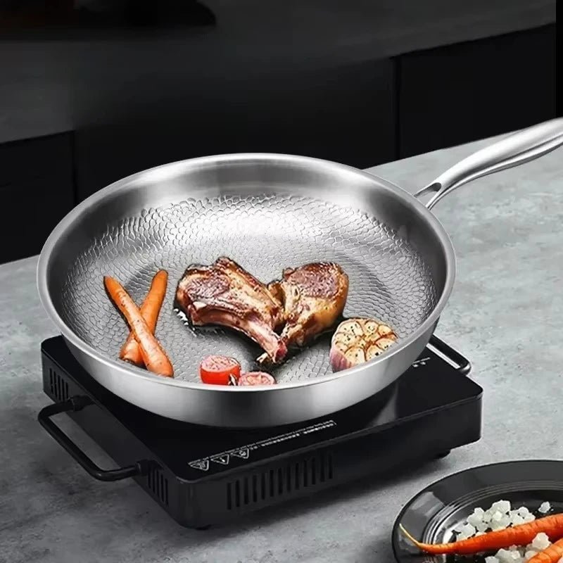 FORGEON – Titanium Gehamerde Anti-aanbak Koekenpan voor Inductiekookplaten en Dagelijks Koken